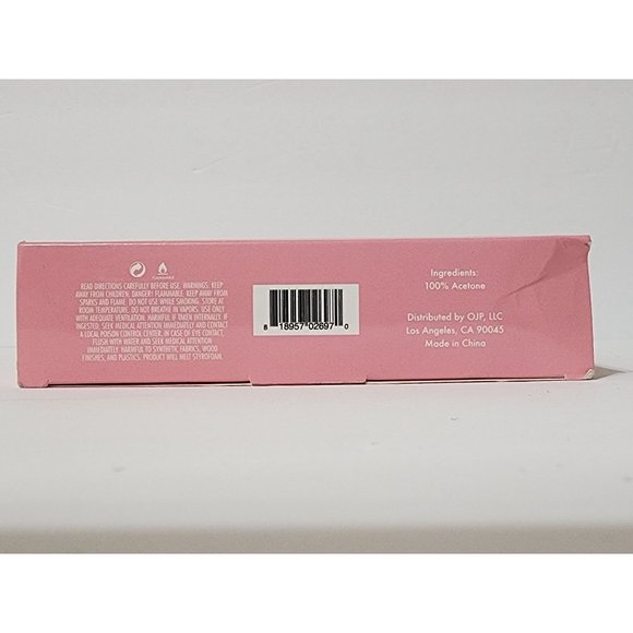 Olive & June Bye Bye Press-On Nail Polish Remover Kit w/caps, sponges, acetone - Picture 6 of 10